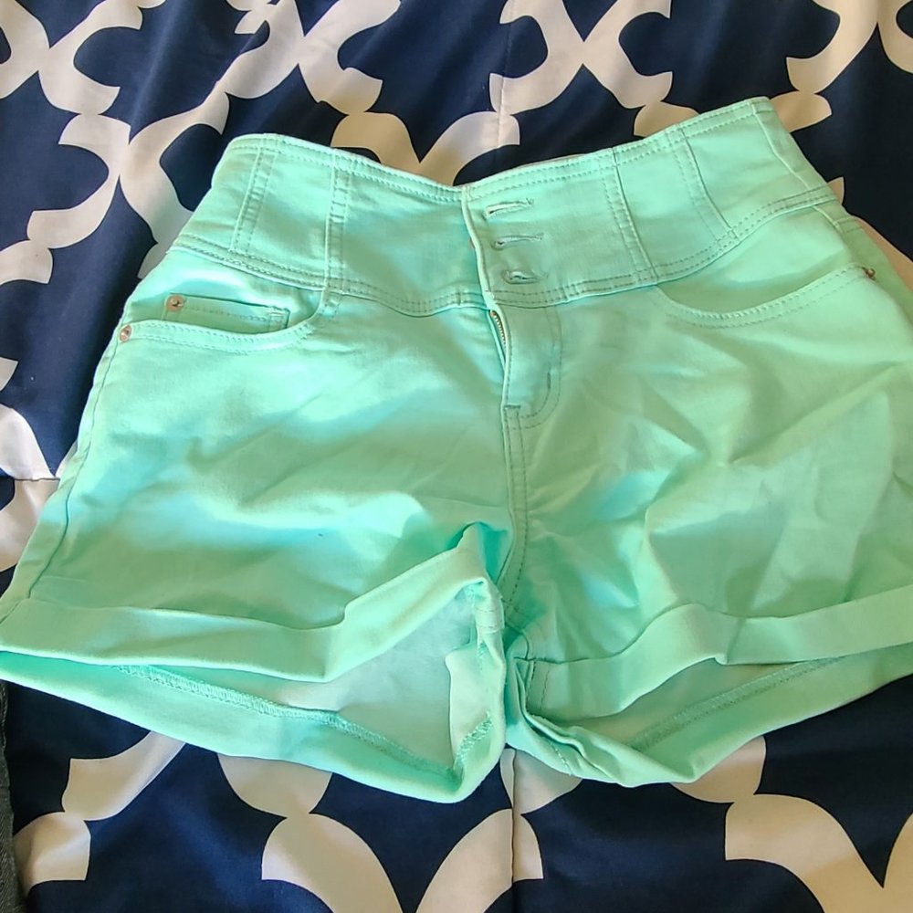 High Waist Lime Shorts